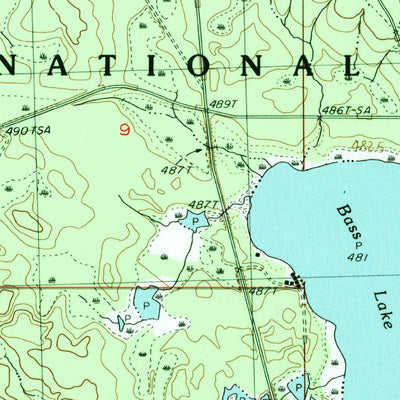 United States Geological Survey Watersmeet, MI (1982, 25000-Scale) digital map