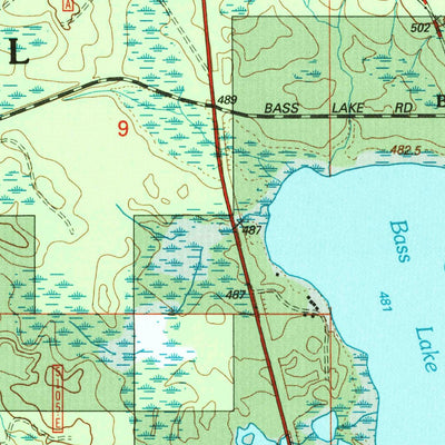 United States Geological Survey Watersmeet, MI (1999, 24000-Scale) digital map