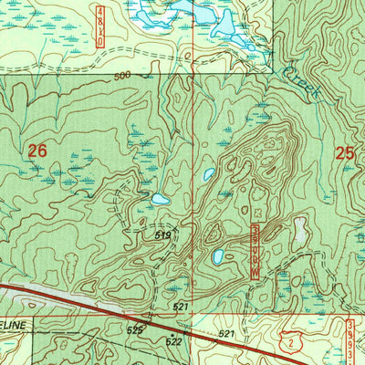 United States Geological Survey Watersmeet, MI (1999, 24000-Scale) digital map