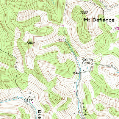 United States Geological Survey Watertown, TN (1958, 24000-Scale) digital map