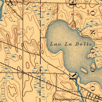 United States Geological Survey Watertown, WI (1892, 62500-Scale) digital map