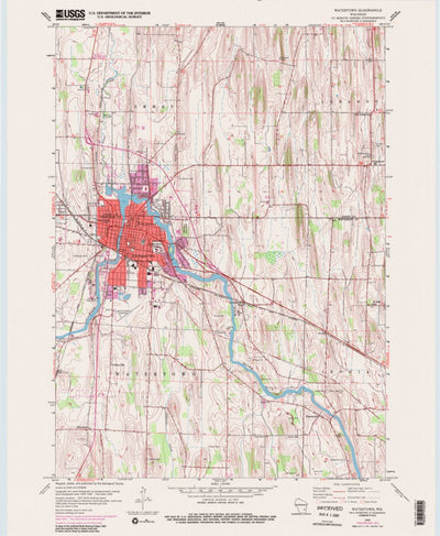 United States Geological Survey Watertown, WI (1959, 24000-Scale) digital map