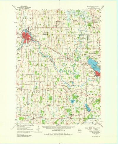 United States Geological Survey Watertown, WI (1959, 62500-Scale) digital map