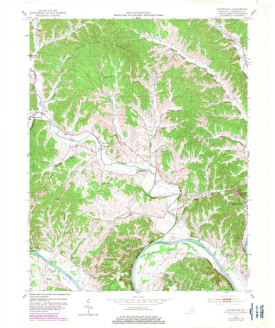 United States Geological Survey Waterview, KY (1953, 24000-Scale) digital map