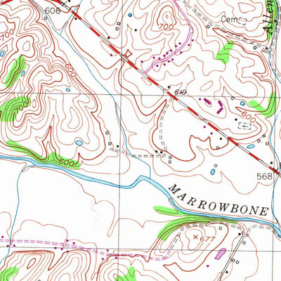 United States Geological Survey Waterview, KY (1953, 24000-Scale) digital map