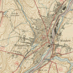 United States Geological Survey Waterville, ME (1943, 62500-Scale) digital map