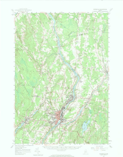 United States Geological Survey Waterville, ME (1957, 62500-Scale) digital map
