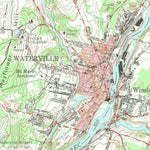 United States Geological Survey Waterville, ME (1957, 62500-Scale) digital map