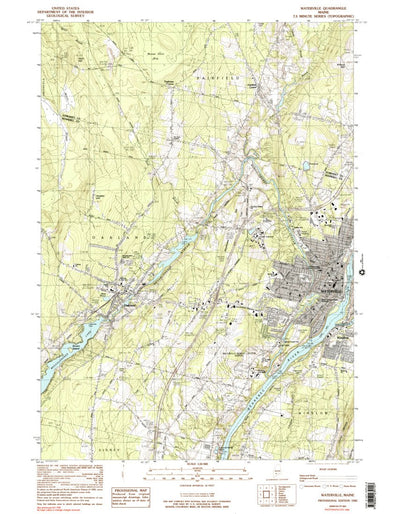 United States Geological Survey Waterville, ME (1982, 24000-Scale) digital map
