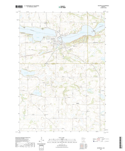 United States Geological Survey Waterville, MN (2022, 24000-Scale) digital map