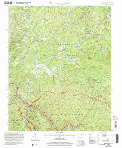 United States Geological Survey Waterville, NC-TN (2003, 24000-Scale) digital map