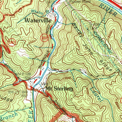 United States Geological Survey Waterville, NC-TN (2003, 24000-Scale) digital map