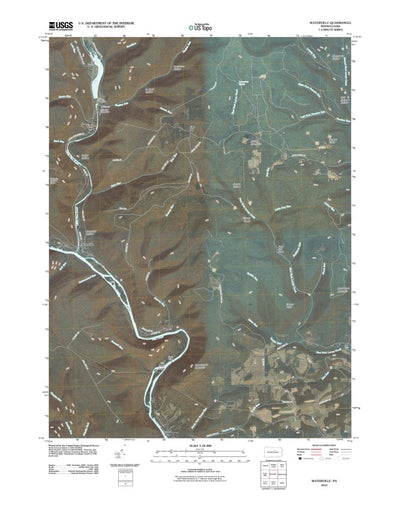 United States Geological Survey Waterville, PA (2010, 24000-Scale) digital map