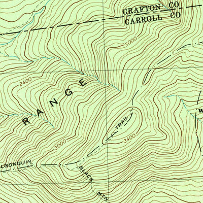 United States Geological Survey Waterville Valley, NH (1980, 24000-Scale) digital map