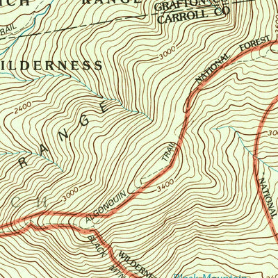 United States Geological Survey Waterville Valley, NH (1995, 24000-Scale) digital map