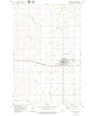 United States Geological Survey Watford City, ND (1978, 24000-Scale) digital map
