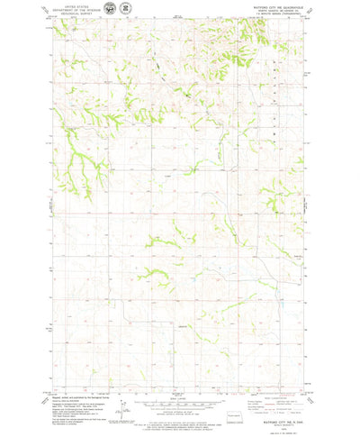 United States Geological Survey Watford City NE, ND (1978, 24000-Scale) digital map