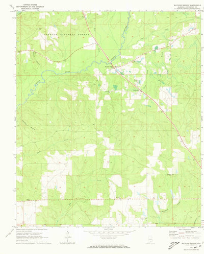 United States Geological Survey Watkins Bridge, AL (1971, 24000-Scale) digital map