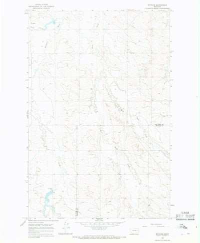 United States Geological Survey Watkins, MT (1965, 24000-Scale) digital map