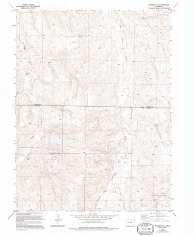 United States Geological Survey Watkins SE, CO (1955, 24000-Scale) digital map