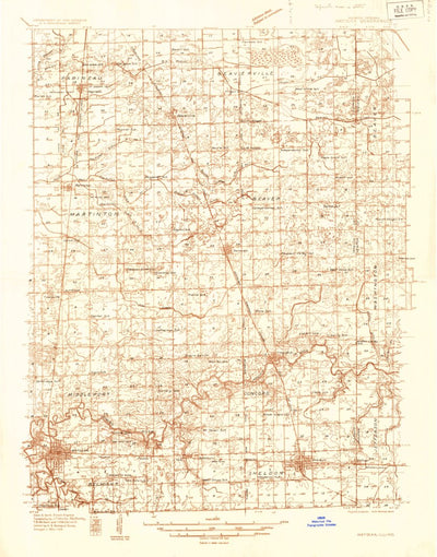 United States Geological Survey Watseka, IL-IN (1935, 48000-Scale) digital map