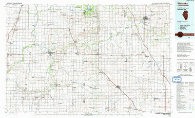 United States Geological Survey Watseka, IL-IN (1990, 100000-Scale) digital map