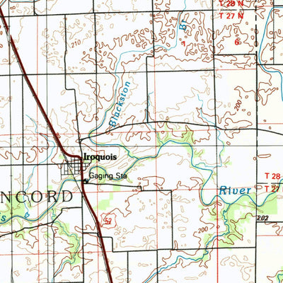 United States Geological Survey Watseka, IL-IN (1990, 100000-Scale) digital map