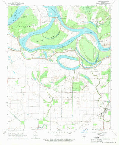 United States Geological Survey Watson, AR (1969, 24000-Scale) digital map