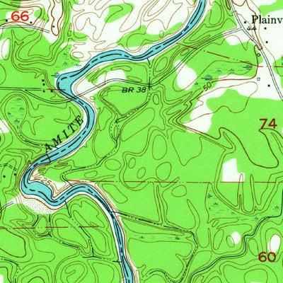 United States Geological Survey Watson, LA (1954, 24000-Scale) digital map