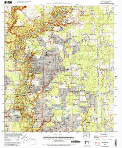 United States Geological Survey Watson, LA (2005, 24000-Scale) digital map