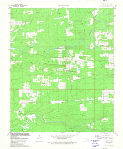 United States Geological Survey Watson, OK (1981, 24000-Scale) digital map