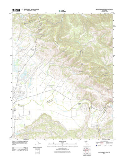 United States Geological Survey Watsonville East, CA (2012, 24000-Scale) digital map