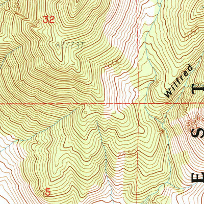United States Geological Survey Watterson Canyon, CA (1990, 24000-Scale) digital map
