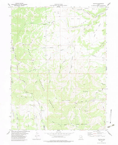 United States Geological Survey Wattis, UT (1979, 24000-Scale) digital map