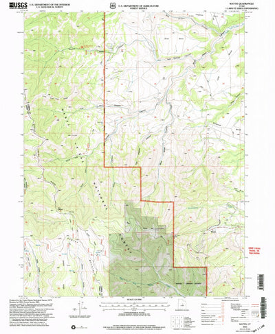 United States Geological Survey Wattis, UT (2001, 24000-Scale) digital map
