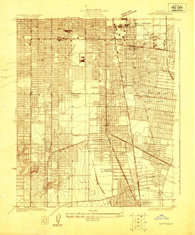 United States Geological Survey Watts, CA (1923, 24000-Scale) digital map