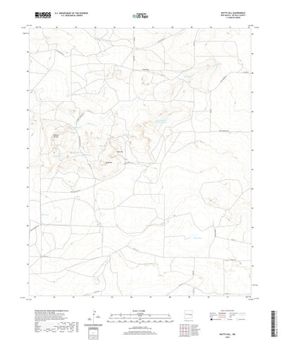 United States Geological Survey Watts Hill, NM (2020, 24000-Scale) digital map