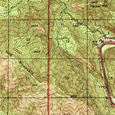 United States Geological Survey Watts Valley, CA (1944, 62500-Scale) digital map