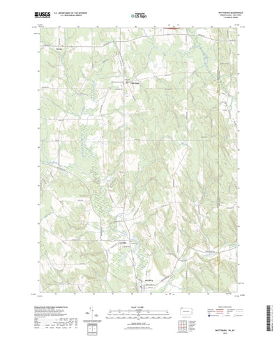 United States Geological Survey Wattsburg, PA (2023, 24000-Scale) digital map