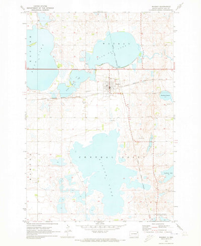 United States Geological Survey Waubay, SD (1970, 24000-Scale) digital map