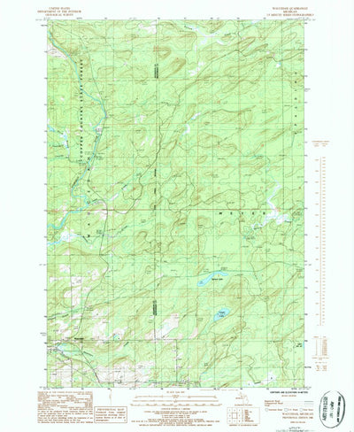 United States Geological Survey Waucedah, MI (1986, 24000-Scale) digital map