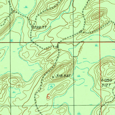 United States Geological Survey Waucedah, MI (1986, 24000-Scale) digital map