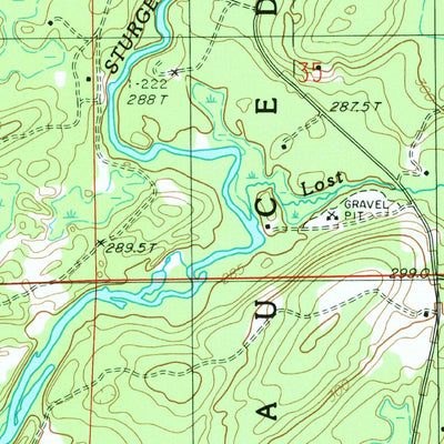 United States Geological Survey Waucedah, MI (1986, 24000-Scale) digital map