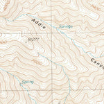 United States Geological Survey Waucoba Canyon, CA (1987, 24000-Scale) digital map