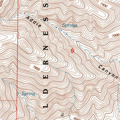 United States Geological Survey Waucoba Canyon, CA (1994, 24000-Scale) digital map