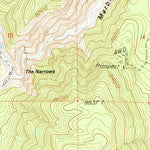 United States Geological Survey Waucoba Mountain, CA (1990, 24000-Scale) digital map