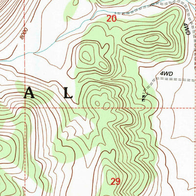 United States Geological Survey Waucoba Mountain, CA (1994, 24000-Scale) digital map