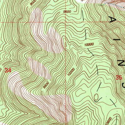 United States Geological Survey Waucoba Mountain, CA (1994, 24000-Scale) digital map