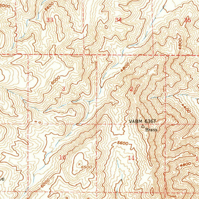 United States Geological Survey Waucoba Spring, CA (1958, 62500-Scale) digital map