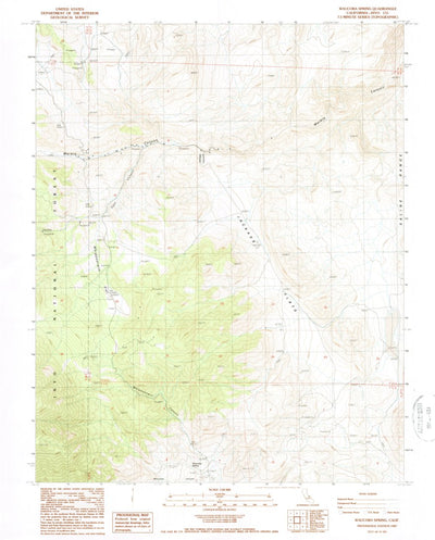 United States Geological Survey Waucoba Spring, CA (1987, 24000-Scale) digital map
